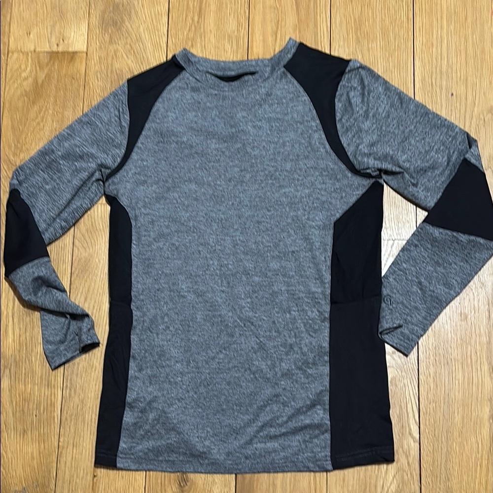 Champion Gray and Black Long Sleeve Shirt